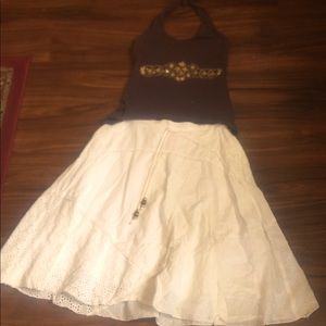 Girl top and skirt kids size S-M